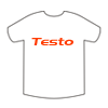 T-shirt personalizzata con del testo